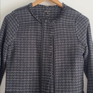 Massimo Dutti Dark Gray Tweed Blazer